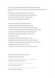 English Worksheet: test