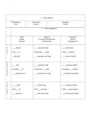 English Worksheet: tenses