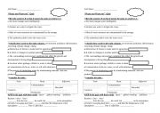 English Worksheet: wast not want not quiz