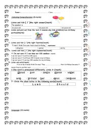 English Worksheet: 9th form 