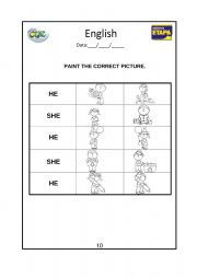 English Worksheet: Review 1st grade