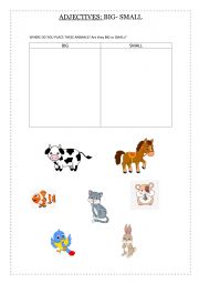 English Worksheet: Describing animals