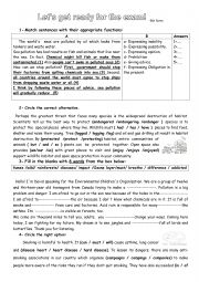 pollution - Review (9th form)