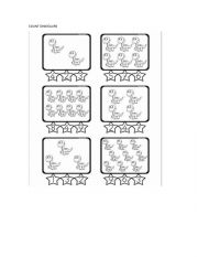 English Worksheet: COUNT DINOSAURS