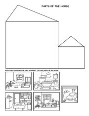 English Worksheet: Parts of the house