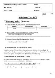 Mid-term2 test 9th grade