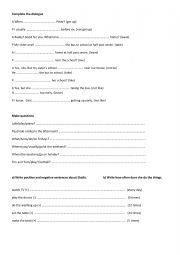 English Worksheet: Present simple worksheet
