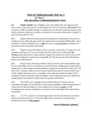 English Worksheet: End of Term Test N1 First Form