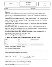 English Worksheet: 8th Full Term Test 2