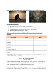 English worksheet: How to fight loneliness in lockdown