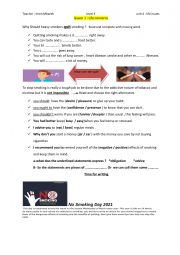 English Worksheet: Life Concerns