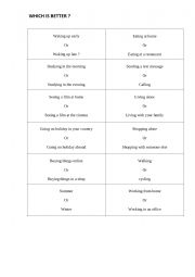 COMPARATIVES- SURVEY