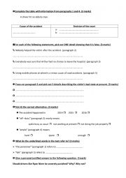 English Worksheet: bac test