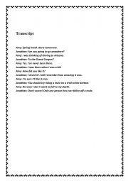 English Worksheet: mid term test 2 3rd form