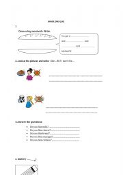 English Worksheet: quiz