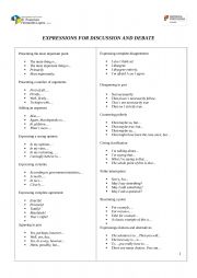 English Worksheet: opinion
