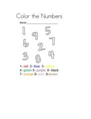English Worksheet: colours