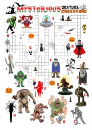 Mysterious Creatures Crossword