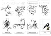 English Worksheet: Mini book The wolf who wated to change his color