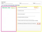 English Worksheet: Book Report