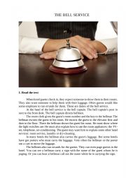 English Worksheet: The bell service