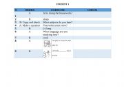 English Worksheet: Information Gap Activity-PART 1 Present Simple and Past Continuous