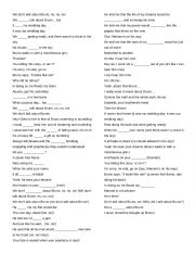 English Worksheet: We Don�t talk about Bruno