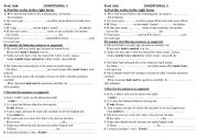 English Worksheet: conditional and wishes