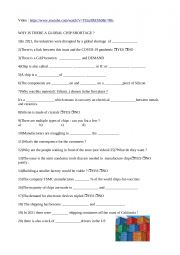 English worksheet: Chip shortages