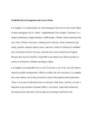 English Worksheet: Sentence Errors
