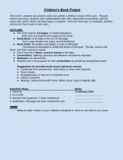 English Worksheet: Children Storybook Task