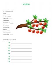 English Worksheet: Numbers 1-100