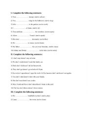 English Worksheet: present simple exercises 2