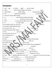 English Worksheet: grammar mixed tenses