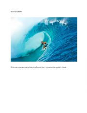 English Worksheet: What is Surfing