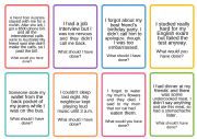 English Worksheet: Past modals (should have, would have)