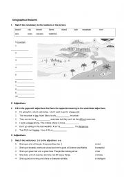 English Worksheet: Adjectives in sentenses 5 grade 