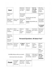 English Worksheet: KET boardgame