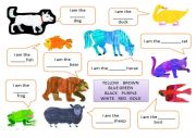 English Worksheet: Brown bear color match