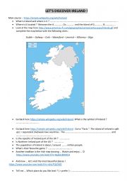 Webquest Lets discover Ireland
