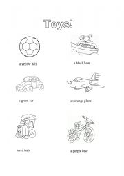 English Worksheet: Toys
