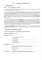 English Worksheet: review for bac students