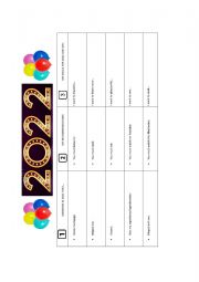 English Worksheet: 2022goals