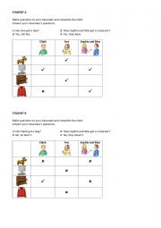 English Worksheet: Has got   Have got?  Ask your partner