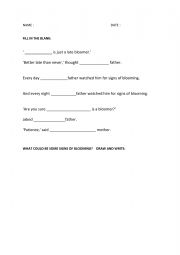 English Worksheet: Leo the late Bloomer