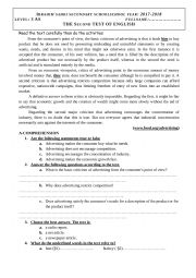 English Worksheet: advertising