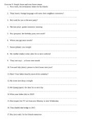 English Worksheet: Future tense