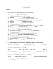 English Worksheet: Simple Present vs. Present Continuous