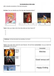 English Worksheet: An Introduction to Fairy Tales