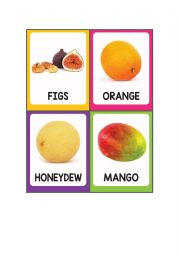 English Worksheet: Fruits 1